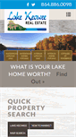 Mobile Screenshot of lakekeoweerealestate.com