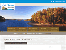 Tablet Screenshot of lakekeoweerealestate.com